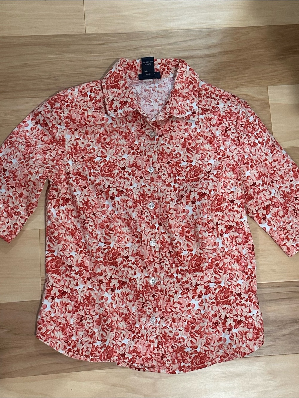 The Limited Red Floral Short-Sleeve Button-Down Shirt